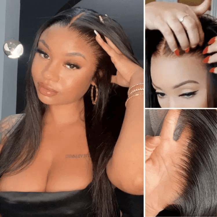 Glueless Silky Straight HD Lace Wig – Natural Hairline, Smooth & Full