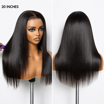 Glueless Silky Straight HD Lace Wig natural hairline