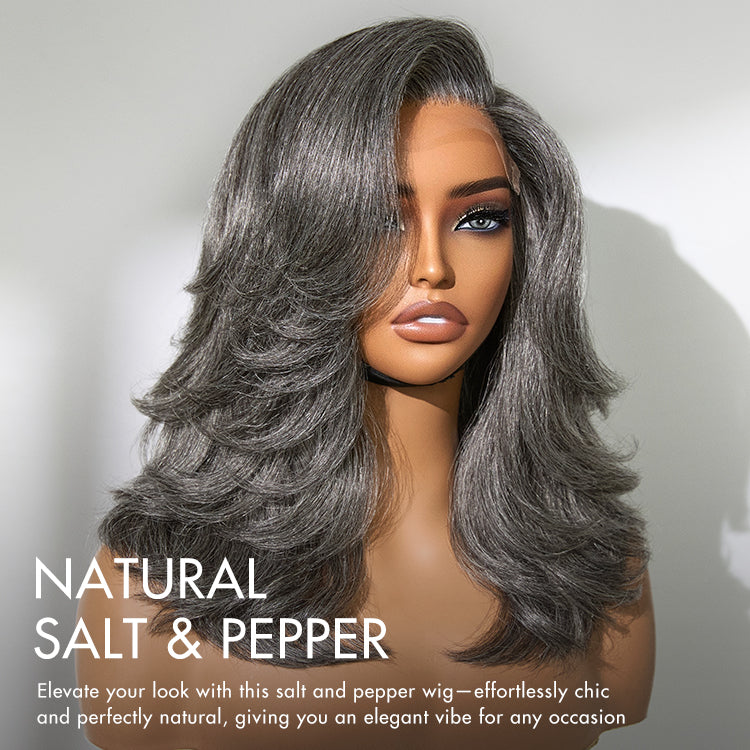 Realistic Chic Wavy Wig  Layered Cut Glueless